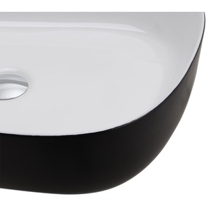 Irregular Ceramic Bathroom Basin With Waste Drainer - White by Livingandhome