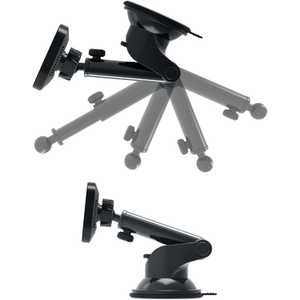 MagSafe Charger with Car Vent Mount and Telescopic Mount - Black by PW3R