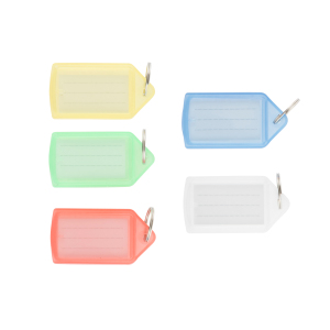 Pack of 5 Plastic Key Tags by Hiatt