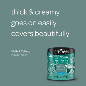 Crown Matt Emulsion - Botany Bay / 2.5l by Crown Paints