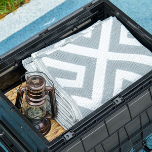 HOMCOM Bike Trailer with 65L Storage Box Foldable Steel Frame B71-062V00BU - Black by HOMCOM