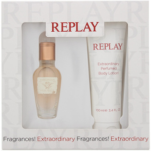 Replay Jeans Original! For Her Eau de Toilette 20ml Perfumed Body Lotion 100ml - White by Replay