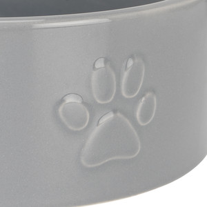 Grey Ceramic Pet Bowl - Medium by Clever Paws