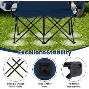 2-Person Outdoor Lawn Chair by Costway