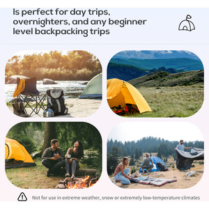 Outsunny 5 to 6 Man Dome Camping Tent - Grey by Outsunny