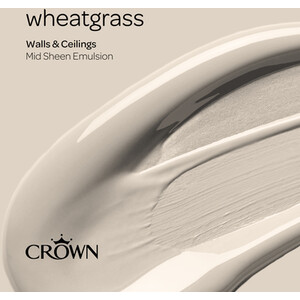 Crown Walls and Ceilings Mid Sheen Emulsion - Wheatgrass / 5l by Crown Paints