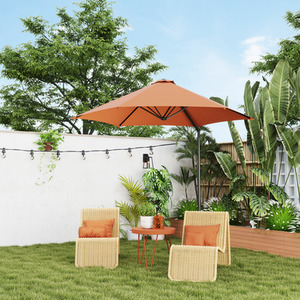 Outsunny 2.5M 360 degree Rotation Garden Cantilever Parasol by Outsunny