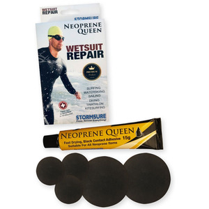 Premium Neoprene Queen Wetsuit Repair Kit - New Improved Formula - Black by Stormsure