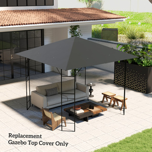 Outsunny 3 x 3(m) Gazebo Canopy Replacement Cover - Grey by Outsunny