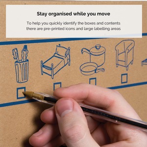 BANKERS BOX Cardboard Moving Boxes 39L Heavy Duty Double Wall Boxes - Light Brown / 10 by BANKERS BOX