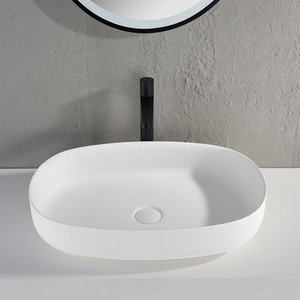 Cadiz Countertop Matt Stone Basin - White by Fino Stone