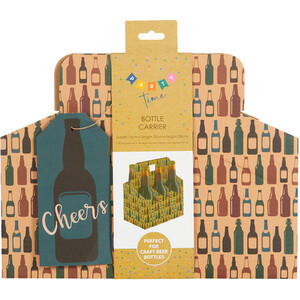 Six Bottle Carrier Gift Bag - Natural