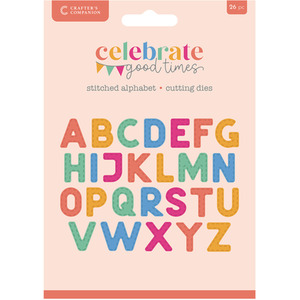 Stitched Alphabet Metal Die - Silver by Crafters Companion