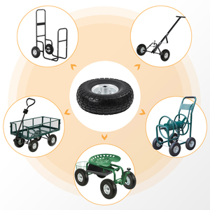 Garden Sack Truck Wheel - Black by Yaheetech