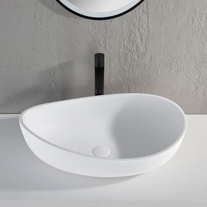 Mallorca Countertop Matt Stone Basin - White by Fino Stone