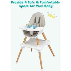 Baby Highchair Infant Feeding Seat - Grey by Costway