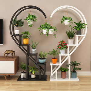 Crescent 4-Tier Plant Stand - White by Livingandhome