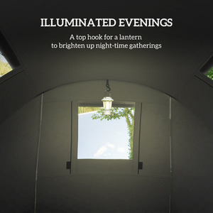 Outsunny 2 Room Camping Tent for 3-4 Man, 3000mm Waterproof by Outsunny