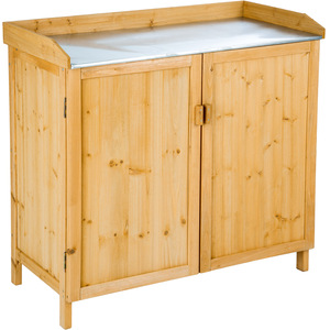 Garden Potting Storage Bench - Brown by tectake