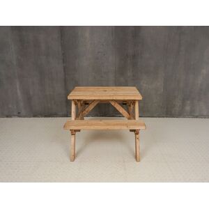 Classic Rounded Pub Style Picnic Bench and Table - Brown / 150cm by Arbor Garden Solutions