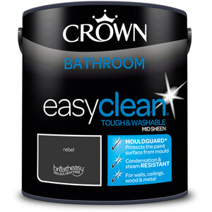 Crown Easyclean Bathroom Paint - Rebel by Crown Paints