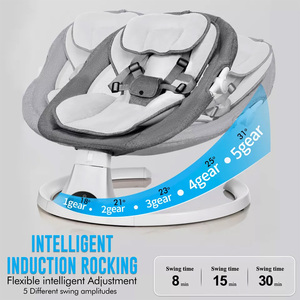 Bluetooth Electric Baby Bouncer - Grey