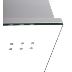 LED Bathroom Mirror Cabinet with Demister Pad - Silver by Livingandhome