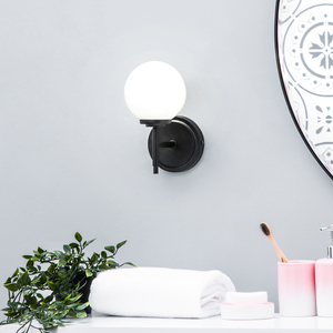 Preston Bathroom Globe Wall Light by Litecraft