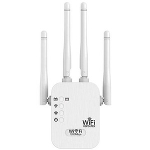 WiFi Signal Amplifier 5G High-Speed Dual Band 1200M - White