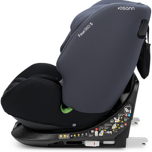 Four360 S I-size Birth to 12 years Spin Car Seat - Black by Osann