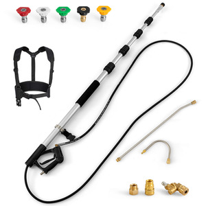 5.5M Telescoping Wand for Pressure Washers - Black by Costway