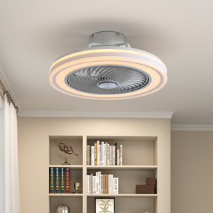 21-Inch Acrylic Ceiling LED Fan Light - White by komore