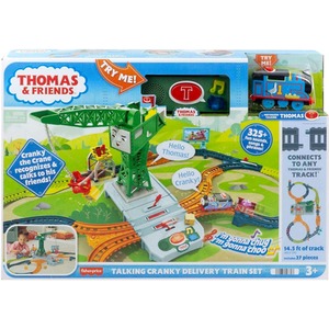 Thomas And Friends Talking Cranky Delivery Train Set - Multicolour by Fisher Price