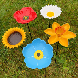 Floral Bird Feeders - Poppy, Daffodil, Sunflower, Daisy and Forget Me Not - Mixed by Selections