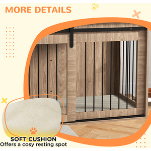 PawHut Dog Crate Furniture with Removable Cushion by PawHut