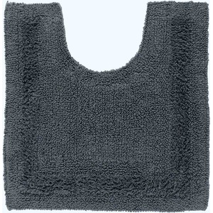 Luxury Reversible Cotton Pedestal Mat - Grey by Homescapes