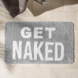 Get Naked Non-Slip Textured Shower Bath Mat - Grey by OHS