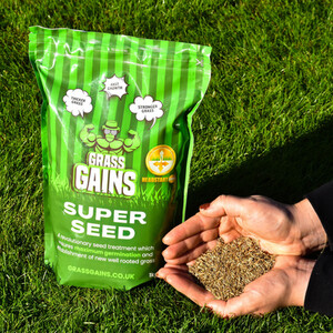 Grass Gains Super Seed Grass Seeds 1kg by Grass Gains