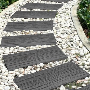 Grey Railroad Rubber Stepping Stone - Grey by Primeur