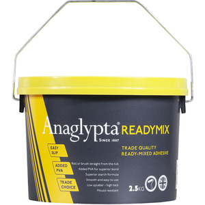 Ready Mix Adhesive - White / 2.5kg by Anaglypta