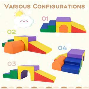 Toddler Soft Building Blocks Structures Set by Costway