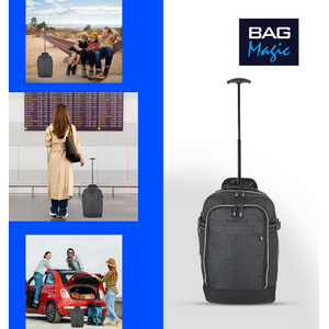 RyanAir Approved Cabin Holdall on Wheels - 20L, 40x25x20cm by Bordlite