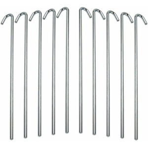 10pc Tent Pegs - Silver
