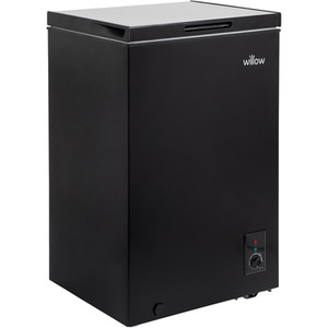 Willow Freestanding 99L Chest Freezer - black by Willow