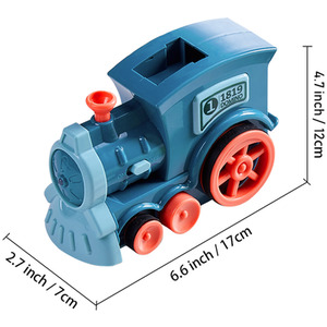 Kidkid Creative Domino Laying Train Toy with Light by Kidkid