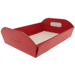 Small Cardboard Hamper Gift Box - Red by Kingsbury Gifts