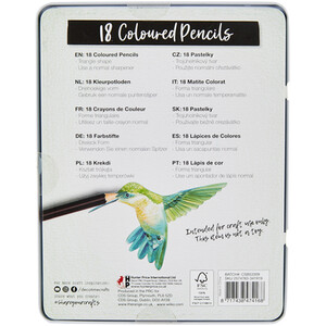 Pack of 18 Artist Colouring Pencils by Deco Time