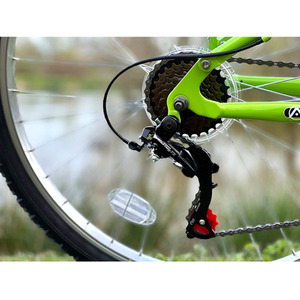 Basis Link Adult's Full Suspension MTB, 26In - Graphite/Green by Basis