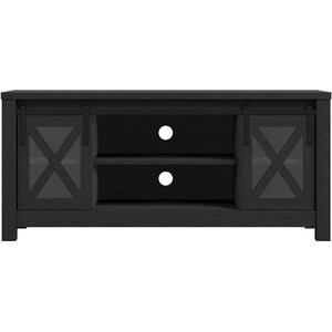 Clover Black and Glass Media Unit - Black