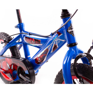 HUFFY Marvel Comics Spider-Man 14-inch Children's Bike - 24421W - Blue/Red by HUFFY